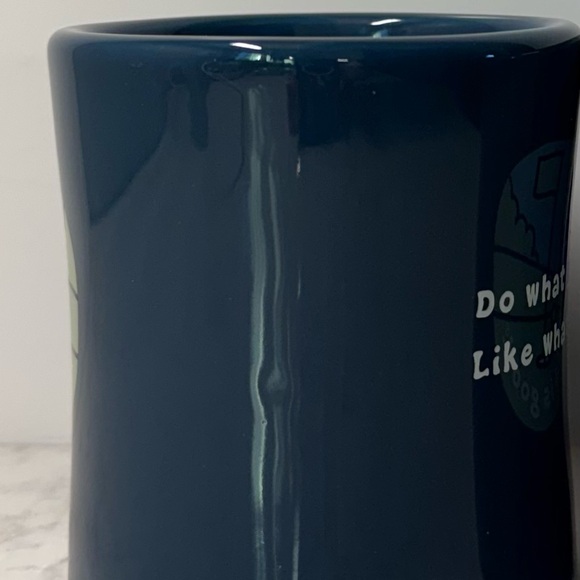 Life Is Good Navy Ceramic Mug with Golf Design - Picture 2 of 9